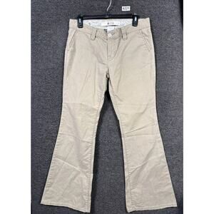 GAP Original Flare Jeans Womens Size 6 Tan Denim Mid Rise Stretch Cotton